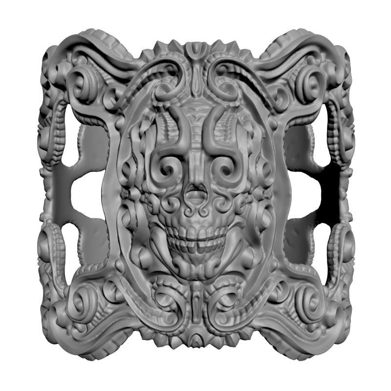 картинка Кольцо с черепом RY2-160 3D-STL.COM