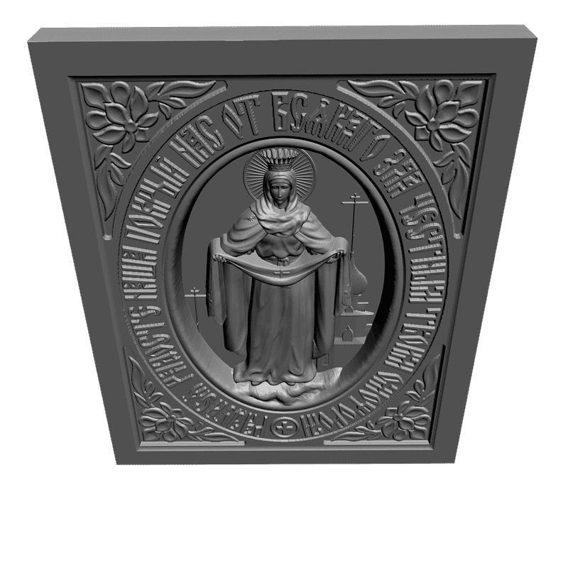 картинка Образ Покрова пресвятой Богородицы V3-213 3D-STL.COM