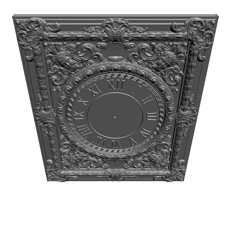 картинка Часы резные P3-026 3D-STL.COM