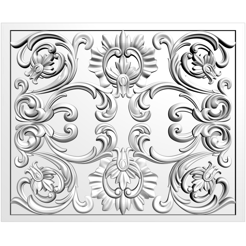 картинка Накладка резная D10-305 3D-STL.COM