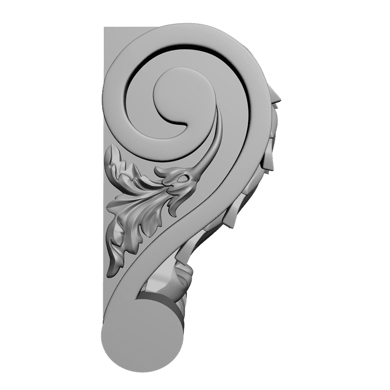 картинка Кронштейн резной D9-078 3D-STL.COM