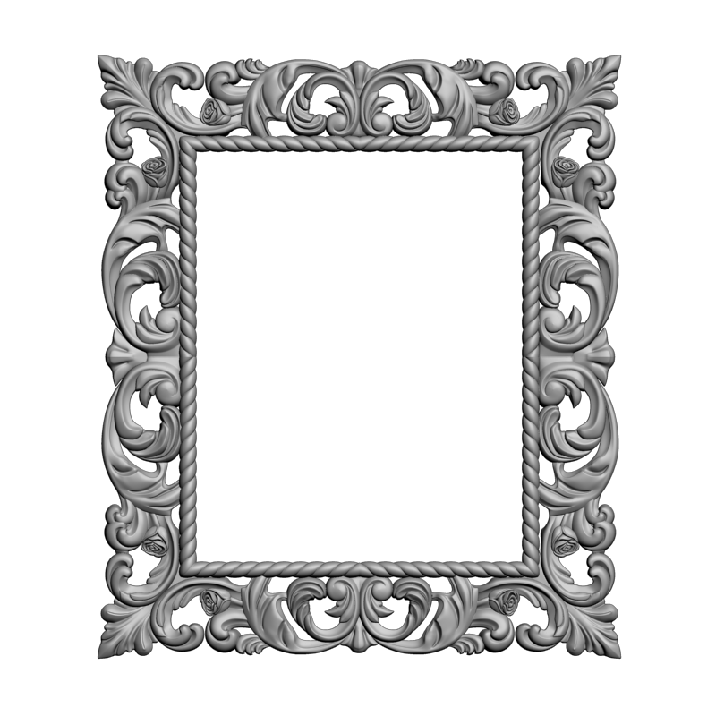 картинка Рама резная D14-488 3D-STL.COM