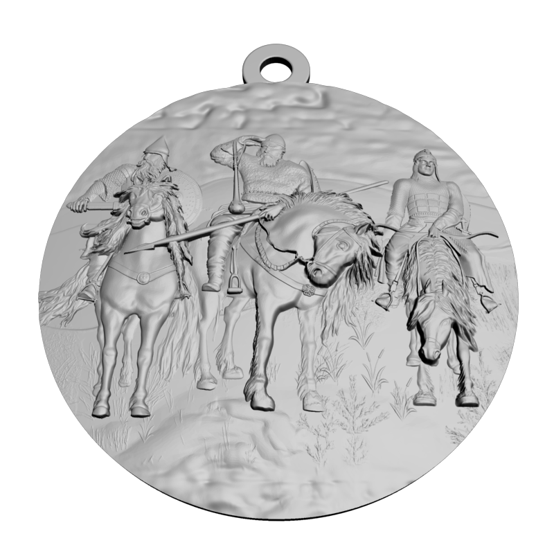 картинка Три богатыря RG1-135 3D-STL.COM