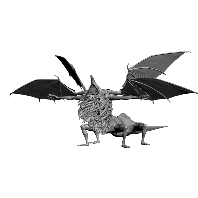 картинка Зияющий дракон PI1-356 3D-STL.COM