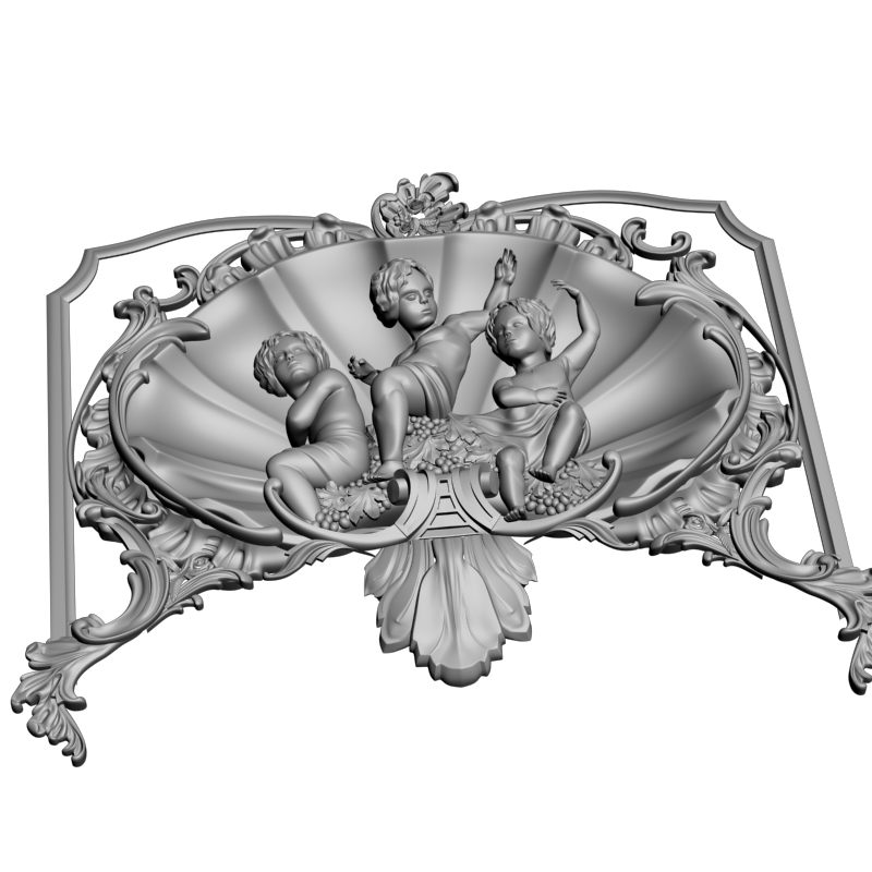картинка Накладка декоративная резная D10-419 3D-STL.COM