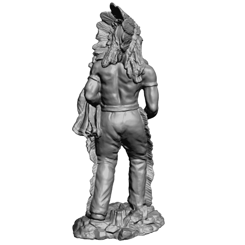 картинка Индеец в рост L3-180 3D-STL.COM