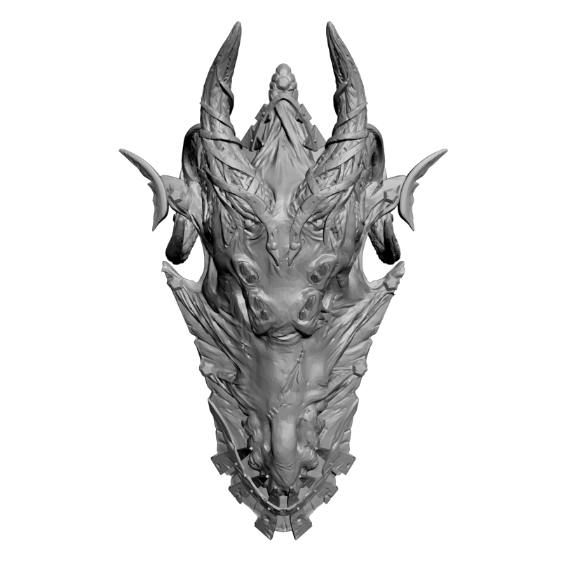 картинка Щит дракона P4-593 3D-STL.COM