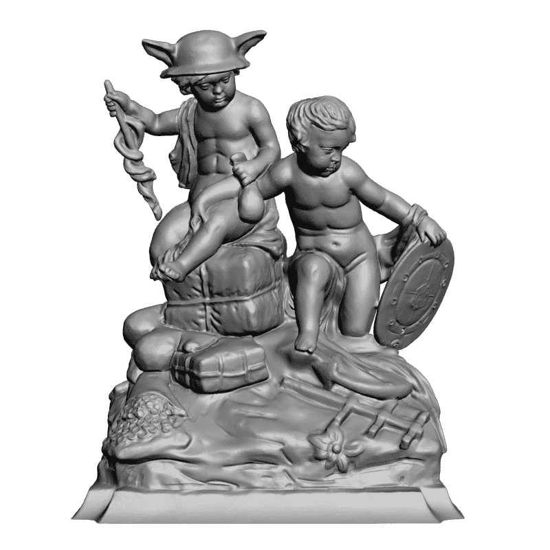 картинка Два ребенка L3-252 3D-STL.COM
