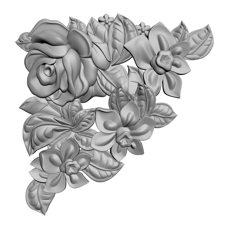 картинка Цветы F4-023 3D-STL.COM
