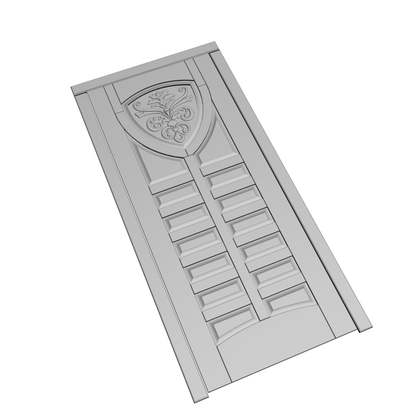 картинка Классическая дверь H3-092 3D-STL.COM