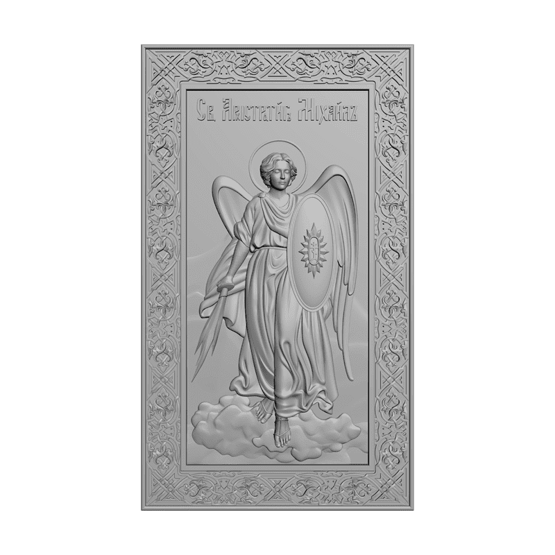 картинка Святой Архистратиг Михаил V3-134 3D-STL.COM
