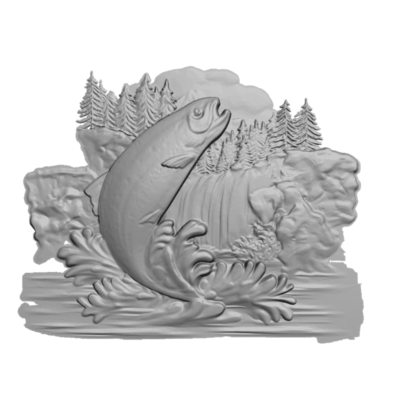 картинка Рыба D12-287 3D-STL.COM