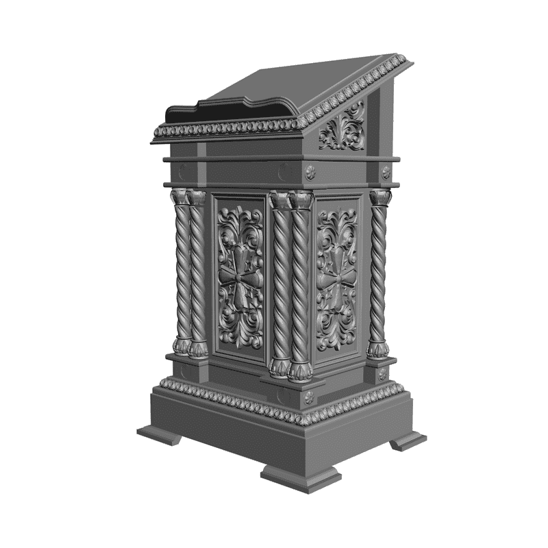 картинка Аналой церковный V8-010 3D-STL.COM