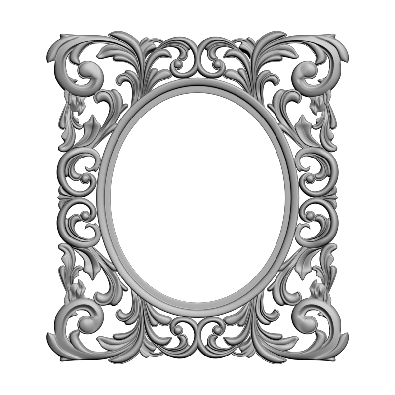картинка Рамка резная D14-620 3D-STL.COM