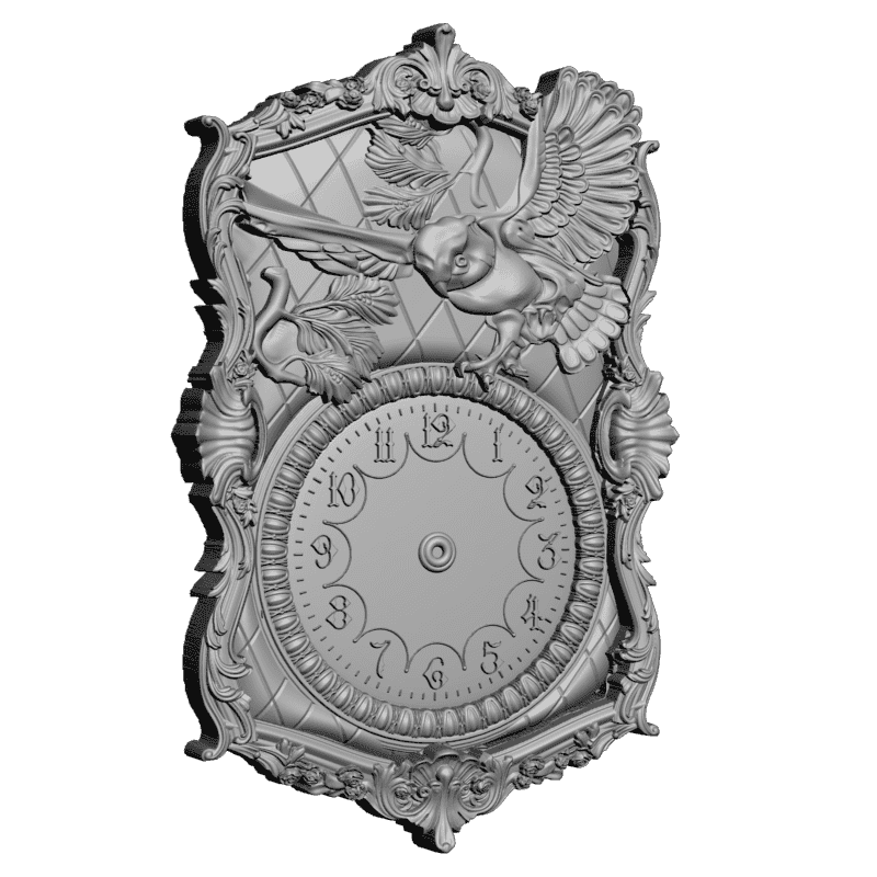 картинка Часы с птичкой P3-161 3D-STL.COM