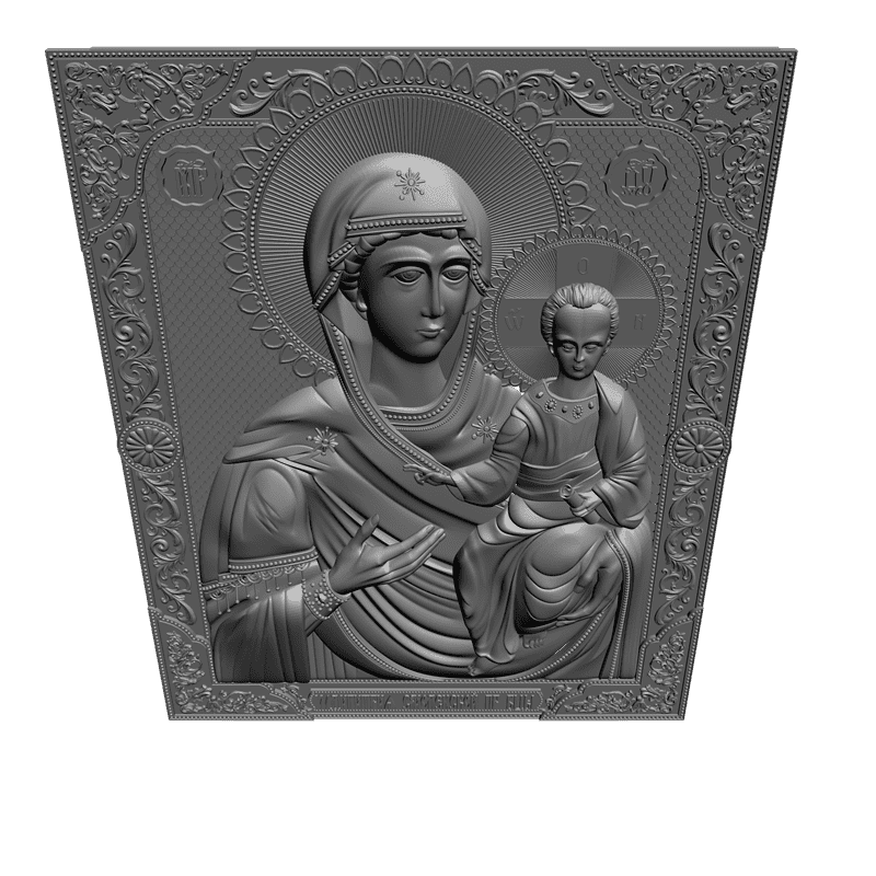 картинка Смоленская икона Божьей Матери V3-283 3D-STL.COM