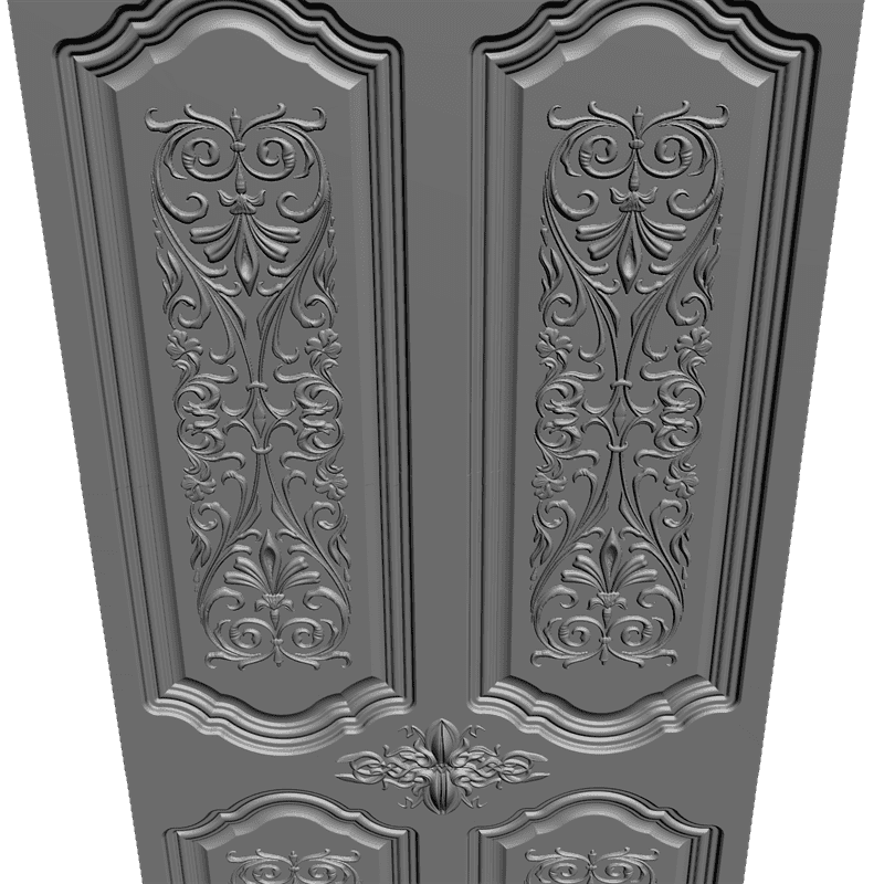 картинка Дверь резная H3-022 3D-STL.COM