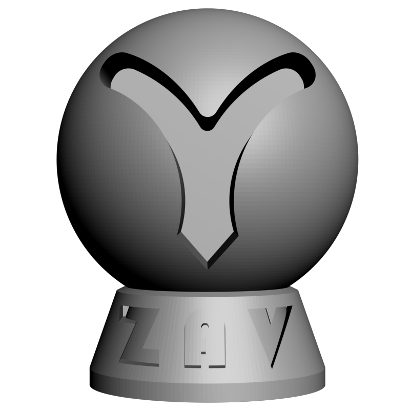 картинка Logo ZAV 2 RG3-067 3D-STL.COM