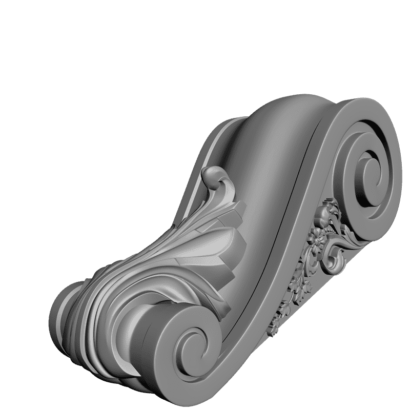 картинка Кронштейн резной D9-132 3D-STL.COM