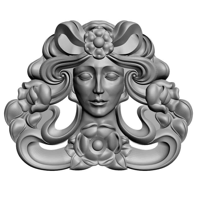 картинка Лицо L1-038 3D-STL.COM
