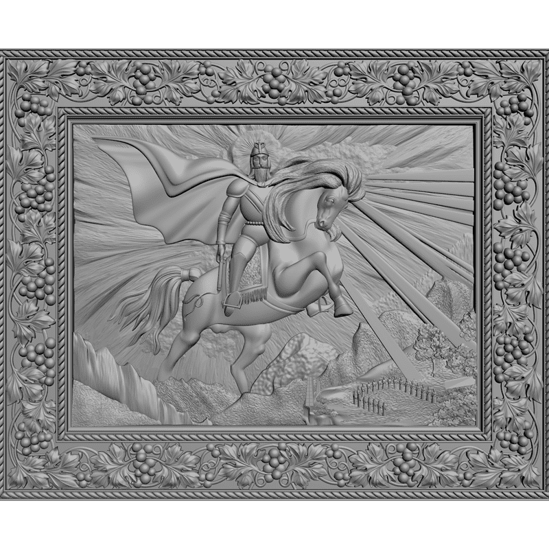 картинка Георгий Победоносец V3-015 3D-STL.COM