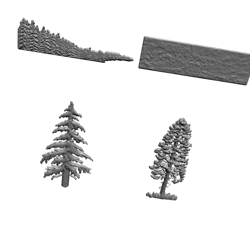 картинка Дерево. Набор №5 F4-015 3D-STL.COM