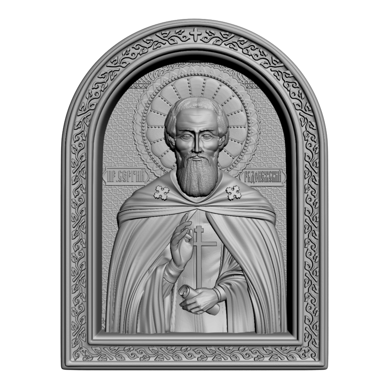 картинка Пр.Сергий Радонежский V3-368 3D-STL.COM