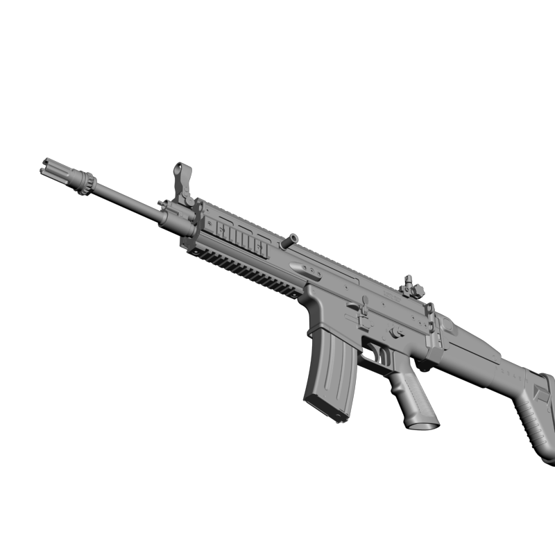 картинка FN SCAR-L RO2-031 3D-STL.COM