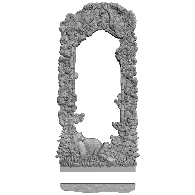 картинка Глухари и медведи D14-372 3D-STL.COM