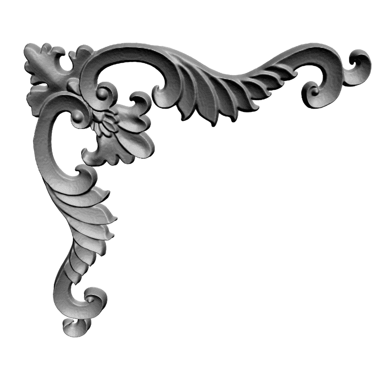картинка Угловой элемент D19-003 3D-STL.COM