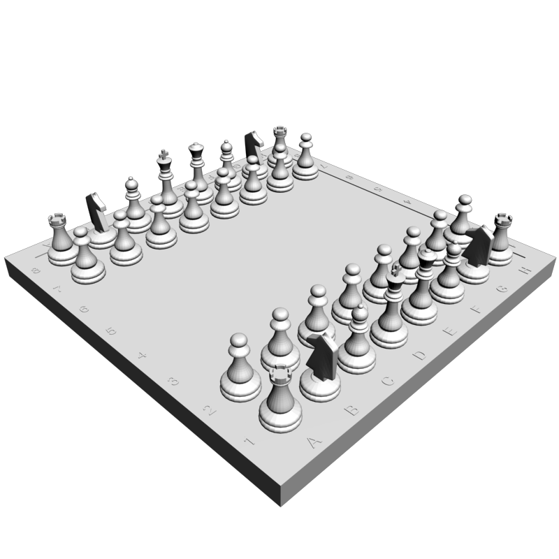 картинка Шахматы Класика PI3-138 3D-STL.COM