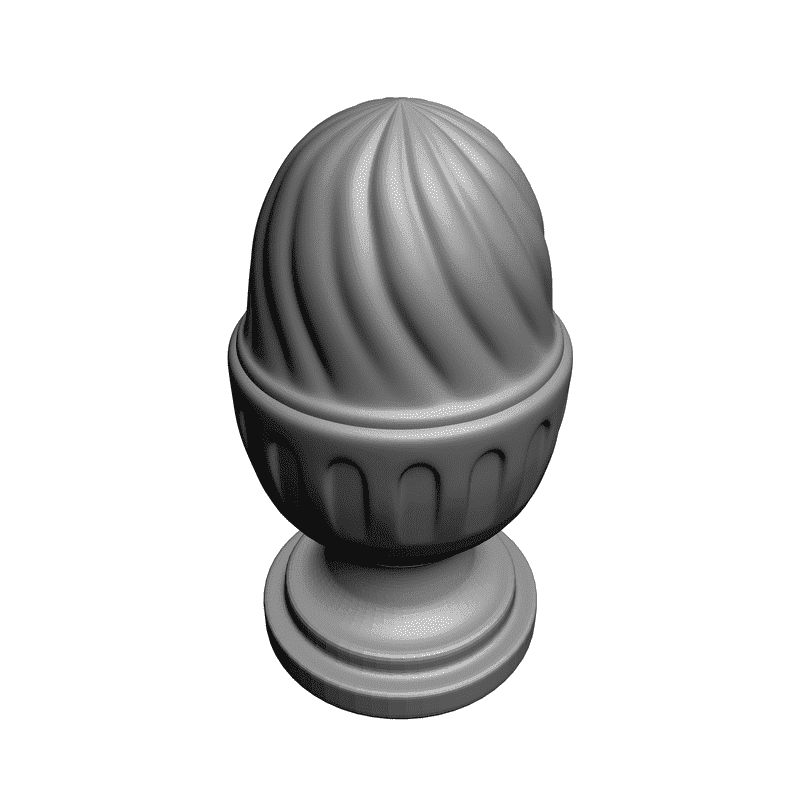 картинка  Шишка резная D20-010 3D-STL.COM