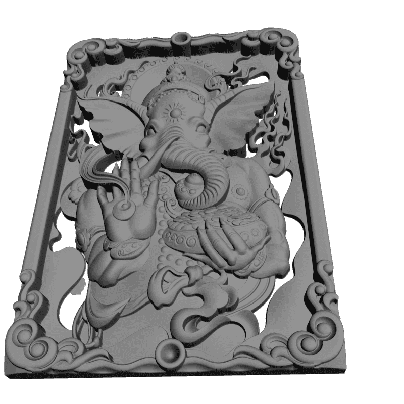 картинка Бог-слон V9-065 3D-STL.COM