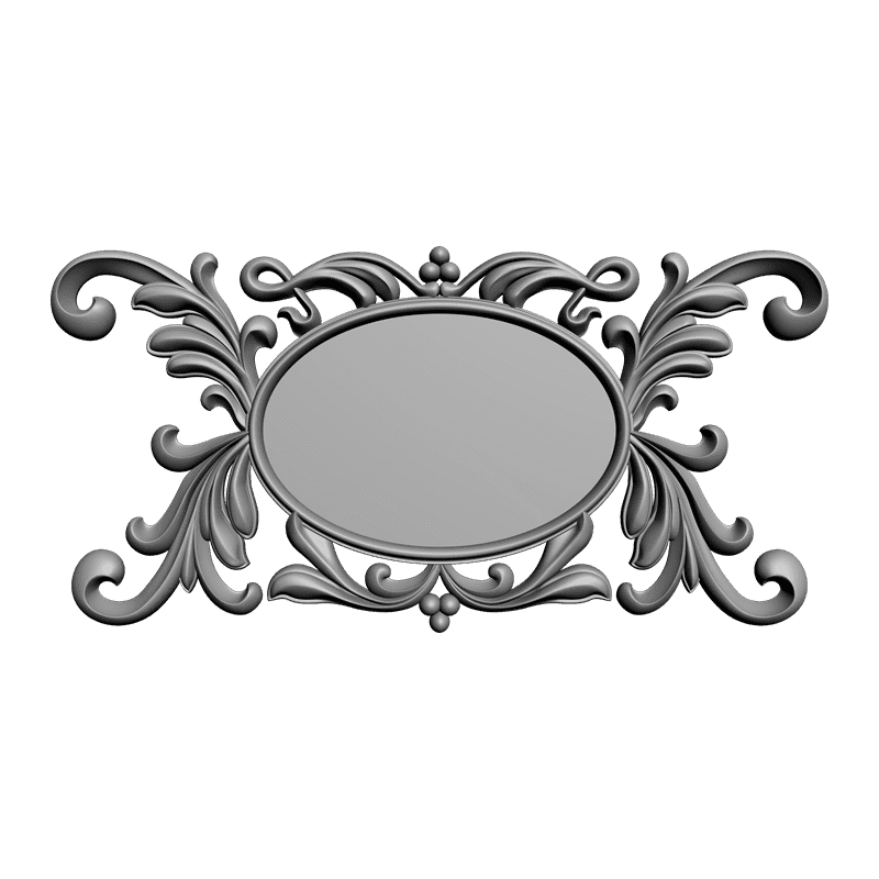 картинка Под зеркало рамка резная D14-076 3D-STL.COM