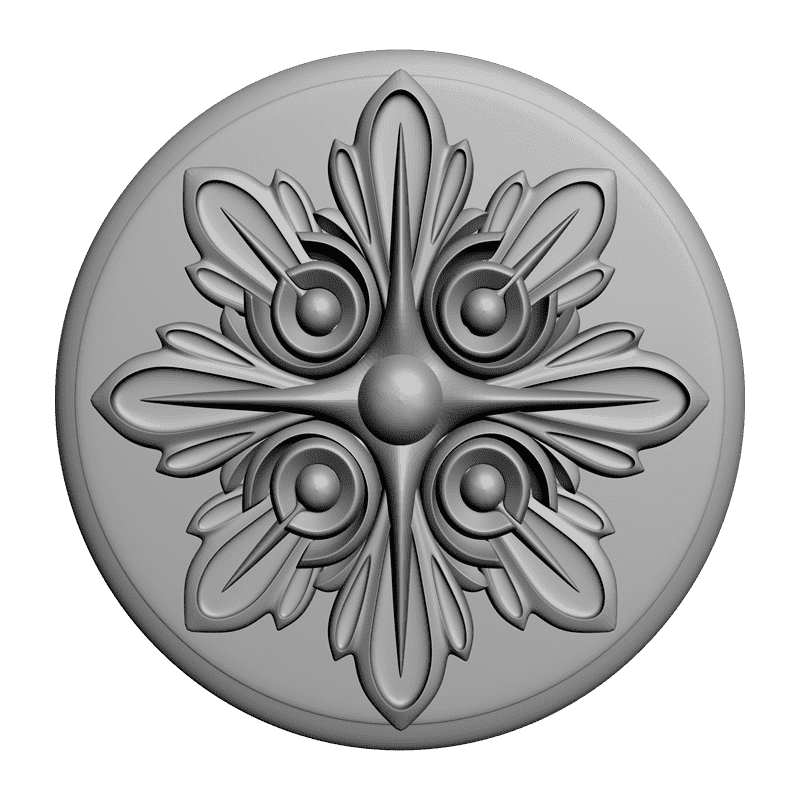 картинка Розетка резная D16-232 3D-STL.COM
