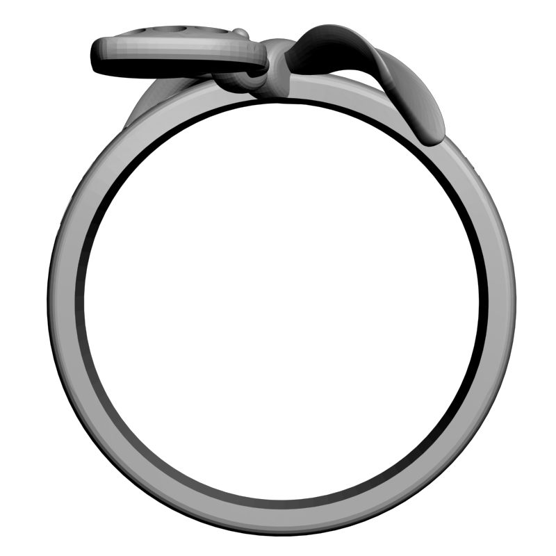 картинка Кольцо бантик RY2-127 3D-STL.COM