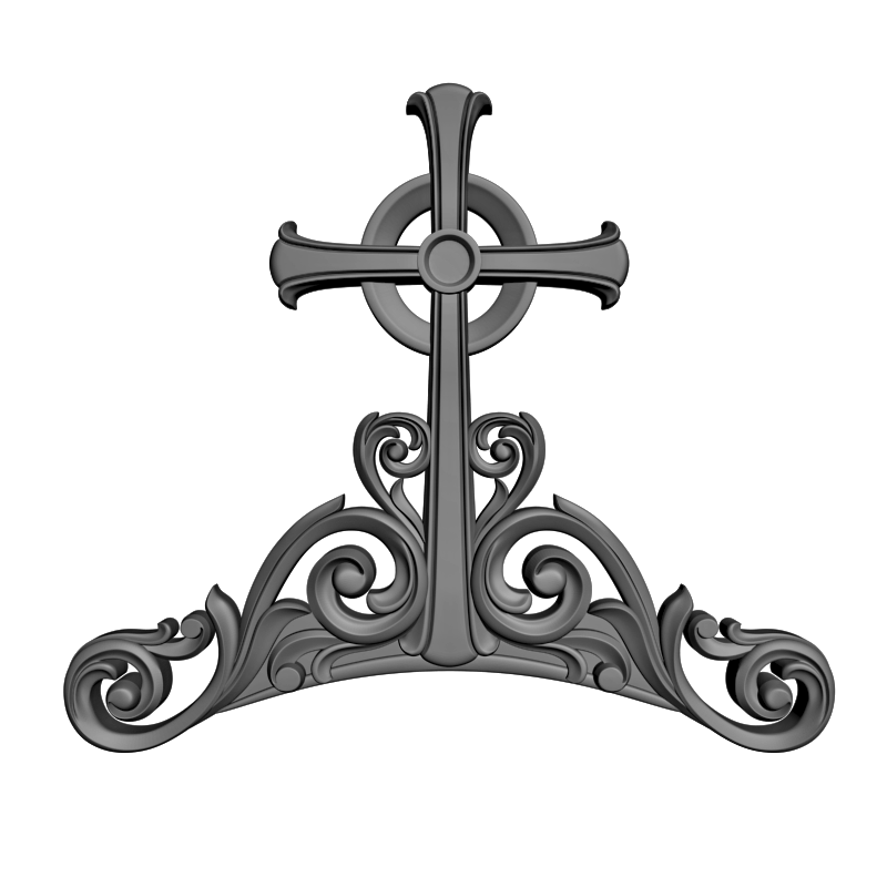 картинка Арка с крестом V9-145 3D-STL.COM