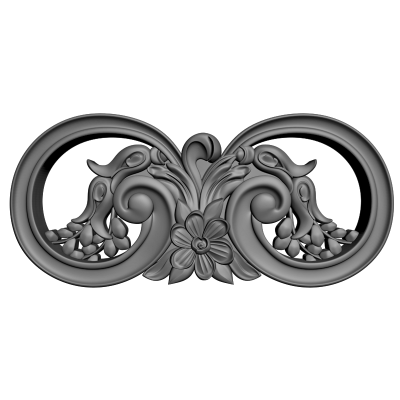 картинка Накладка декоративная рамная D10-391 3D-STL.COM