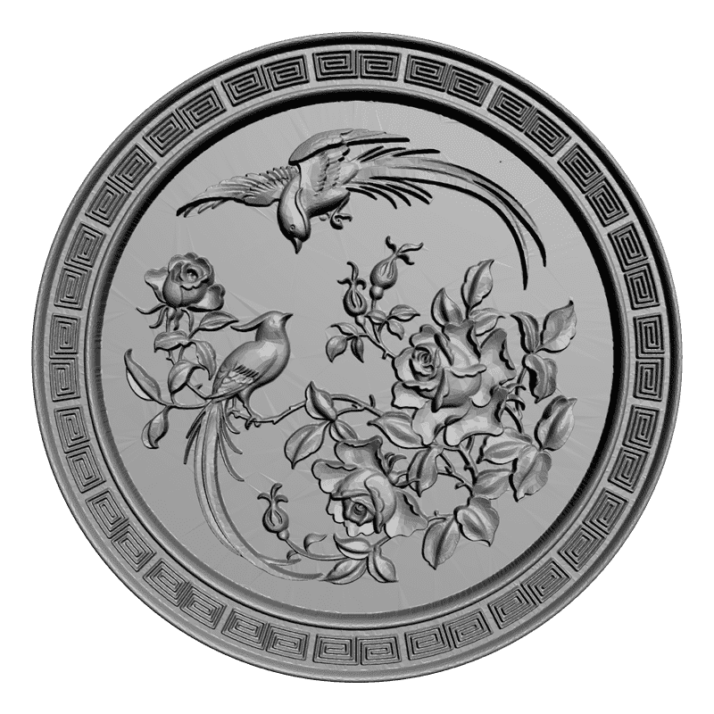 картинка Розетка резная D16-134 3D-STL.COM