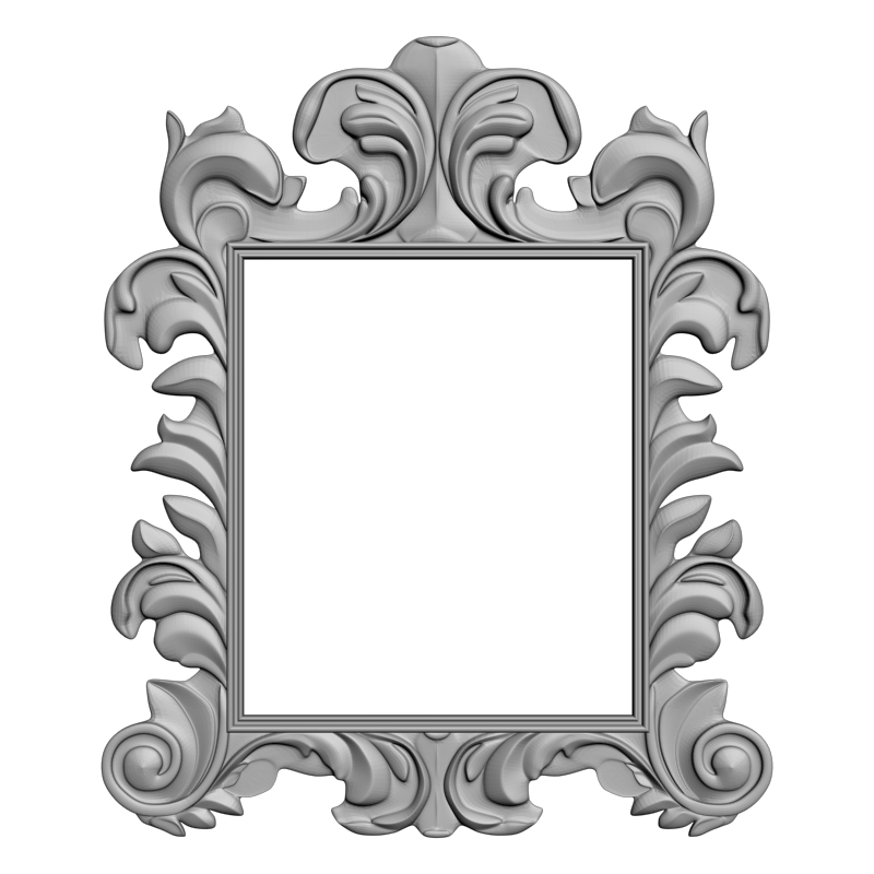картинка Рамка резная под зеркало D14-675 3D-STL.COM