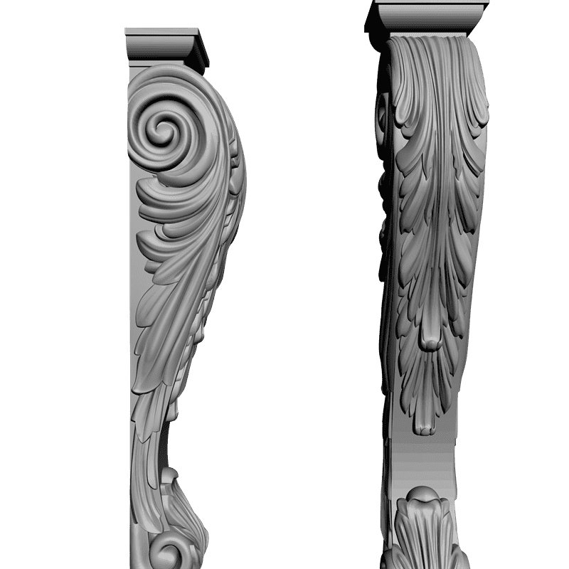 картинка Кронштейн резной D9-100 3D-STL.COM