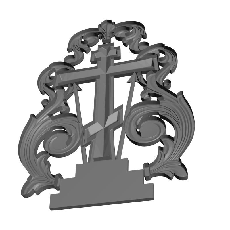 картинка Крест V5-014 3D-STL.COM