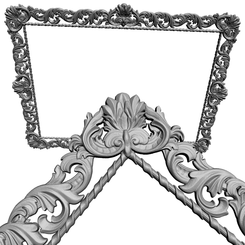 картинка Рамка резная D14-133 3D-STL.COM