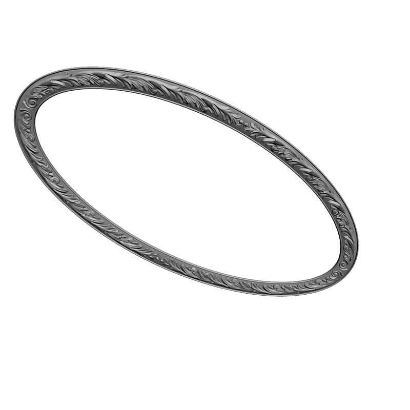 картинка Рамка овальная резная D14-020 3D-STL.COM