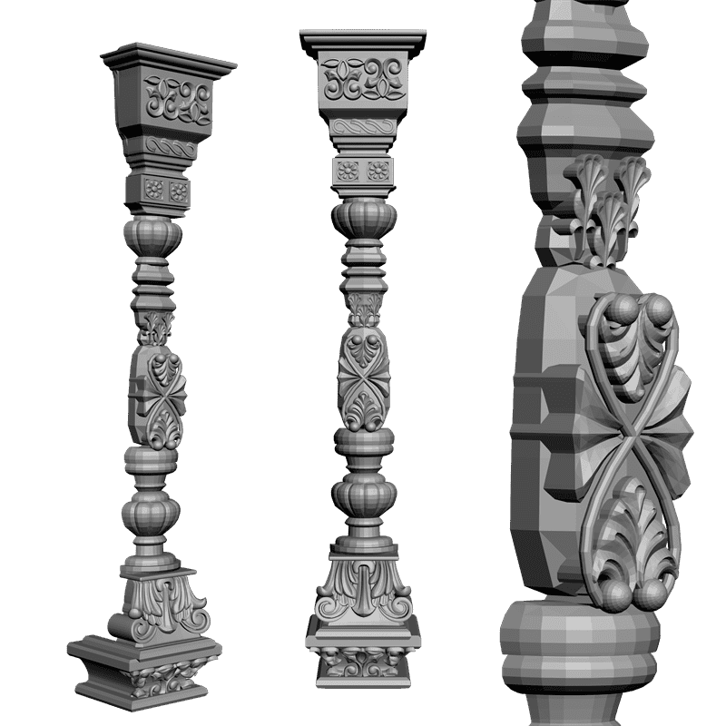 картинка Набор. 24 Детали иконостаса V2-013 3D-STL.COM