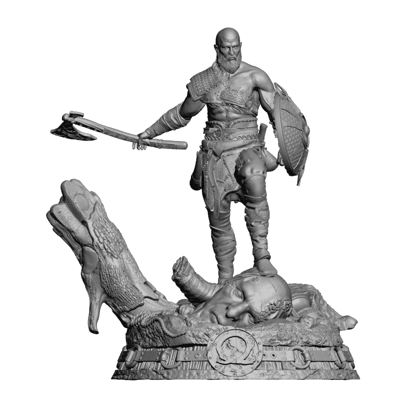 картинка Воин с топором L3-131 3D-STL.COM