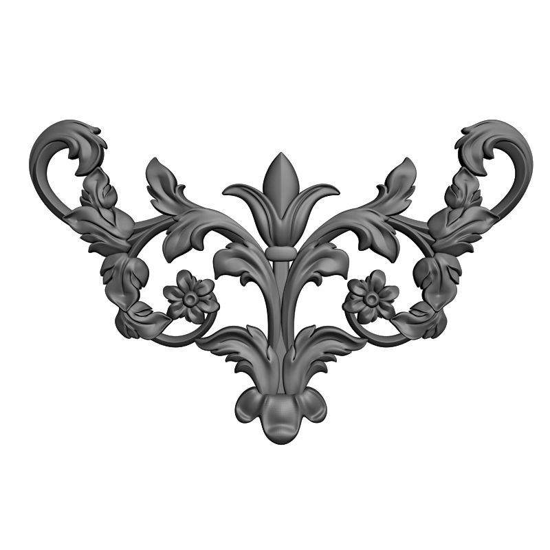 картинка Накладка декоративная рамная D10-396 3D-STL.COM