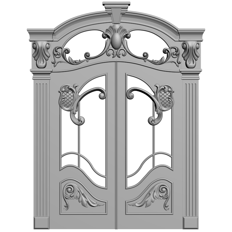 картинка Двери резные H3-084 3D-STL.COM
