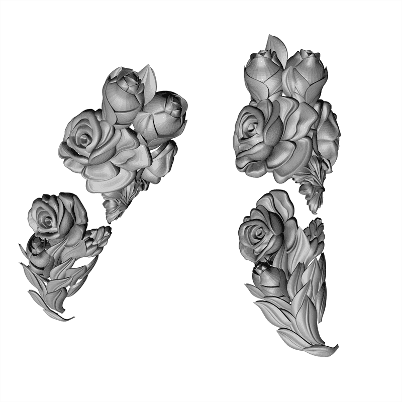 картинка Цветы F4-065 3D-STL.COM