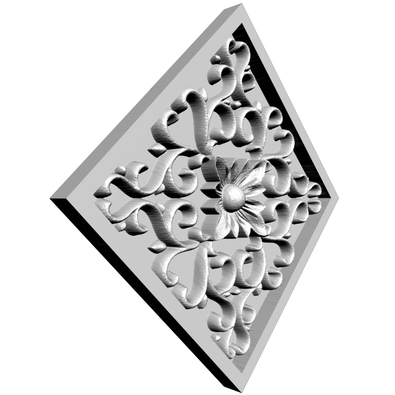 картинка Розетка резная D16-297 3D-STL.COM